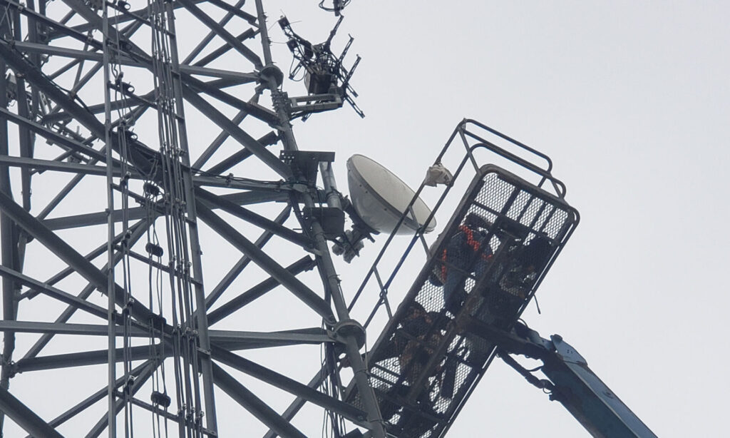 Field service representative performing system maintenance